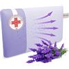 BELTALIA Cuscino Cervicale Memory Foam Aromaterapico - Dispositivo Medico Classe 1 Detraibile - Traspirante con Fori Surround - Fodera Jersey - Made in Italy - (Lavanda Jersey, 73x43 H14)