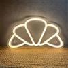 DAKABUKA Croissant Pannello al Neon Alimentato da USB a Intensità Variabile per Decorazione Murale di Panetteria, Caffè, Bar, Negozio di Dolci