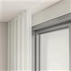 YAVYAV Binario Per Tende Nascosto A Soffitto, Bastone Da Tenda In Alluminio Da Incasso, Asta Per Tende Per Impieghi Gravosi Con Rulli Lisci, 100-600 Cm, Nero(White,100cm/3.3ft)