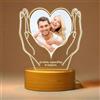 SosnSusn Lampada Personalizzata con Foto - Regali Personalizzati San Valentino per Lei Lui, Idee Regalo Fidanzato Fidanzata Compleanno Natale Anniversario - Amore infinito [Classe di efficienza energetica A]