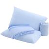 Viterbo Biancheria Coordinato Lenzuola Completo Letto Matrimoniale In Morbido Pile A Fantasia Kenia (6127) (Borbonese Blu)