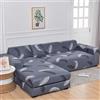 OKJK Copridivano angolare Stampato, per Soggiorno copridivano Chaise Longue Elasticizzato, copridivano con penisola, per Divano in Pelle, Lavabile in Lavatrice (Color 7,Large (190-230cm) 1PC)