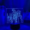 KJsdaADSA Anime Lamp The Promised Neverland LED Night Light per la decorazione della stanza, Manga, Camera da letto 3D, Telecomando touch