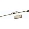 PAPUQ Applique LED da parete per quadri, specchi, murali, 12 W stile tradizionale, luce calda 3000 K, bronzo antico, snodato. 54 cm, con interruttore
