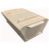 Euroshoppingonline Madia Maddia siciliana in legno lamellare per impasto manuale pizza napoletana contenitore cassetta cassa vaschetta portaimpasto vasca 50x40xh20 con coperchio utilizzabile come asse pasta