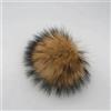SUKORI 2 Pezzi Pompon in Pelliccia di Volpe Naturale Pompon in Pelliccia per Berretti Cappello Pompon in Pelliccia Fai da Te per Berretti Borse Accessori Sciarpa