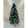 eacommerce Albero di natale con Fibre Ottiche RGB Multicolore Alberello con Luci LED e Giochi di Luce (Con Fibre Ottiche RGB + Puntale a Stella, Altezza 150 cm)