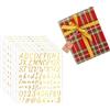 Zayookey Regalo Avvolto per Zayookey 10 Fogli Adesivi Lettera Alfabeto Autoadesivi Impermeabile Vinile Numeri Lettere Segni Adesivi Letter Number Sticker per Cassetta Postale, Porta, Scrapbooking (Oro G)