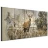 murando - Quadro Paesaggio Cervo 225x90 cm 5 pezzi Stampa su tela XXL Quadri Moderni Soggiorno - Pannelli Decorativi per Pareti Murale Grafica Decorazione da parete Natura Animale g-B-0042-b-m