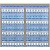 Tex family Tendina Vetro Moderna Larga 45 o 60 o 80 Grecia Blu Made in Italy - 1 Telo cm. 60x150