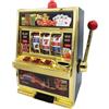 Glac Store Slot Machine Las Vegas, Salvadanaio con Luci Jackpot, 37x25x16 cm o 30,5x24x16 cm, Oro/Argento (Small Oro)