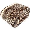 Tata Home Coperta Pile Plaid Divano e Letto Pesante e Caldo Peluche con Retro Sherpa Fantasia Animalier Misura 200x230 cm Leopardato