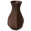 Generico Vaso Decorativo Moderno in PLA - Design Ottagonale a Spirale, Altezza 18 cm - Per Fiori Secchi e Arredo Minimal - Disponibile in Vari Colori (RAME)