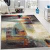 Paco Home Tappeto Di Design A Quadri Trendy Screziato Appariscente In Beige Marrone Grigio, Dimensione:160x230 cm
