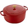 Ballarini Bellamonte Cocotte rotonda - 26 cm, rosso, Ghisa