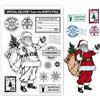 ORIGACH Babbo Natale Timbri Trasparenti Natale Silicone Timbri Trasparenti Carte per Vacanze Compleanno Realizzazione di Biglietti di Natale Scrapbooking Journaling Album