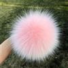 SUKORI 2 Pezzi Pompon in Pelliccia di Volpe Naturale per Berretti, Cappello, Borse, Accessori e Sciarpa - Fai da Te