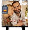 LolaPix Pietra Ardesia personalizzata con foto, immagine o testo. Forma quadrata 30x30cm. Diverse dimensioni e forme disponibili.