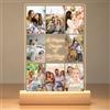 Jkolalin Cornice Personalizzata, Lampada Personalizzata con Foto, Quadro Personalizzato con Foto, Regalo Compleanno Donna Amica Sorella Mamma Papà, Regali Personalizzati per Donna Famiglia Amico Bambini