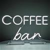 Ulalaza Insegna a LED Coffee Bar Insegne al neon Luci a LED per caffè Lampade da notte decorative da parete per vino Decorazione per feste Luce USB Luminosità regolabile