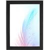 Duisburger-Rahmen24 DR35 Cornice per foto 64 x 51 cm (nero, Kiefer), cornice in legno MDF larga 35 mm su misura con lastra in vetro acrilico antiriflesso antiriflesso pannello posteriore stabile e ganci