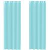 vidaXL Tende in Voile con Occhielli 2 pz Turchese, Tenda a Rete, Tenda Trasparente, Voile per Finestra, Trattamento Finestra, Tenda Pura Voile