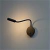 Kosilum - Lampada LED orientabile nero - Norma - luce bianca calda illuminazione soggiorno camera cucina corridoio - 3 W - 300 lm - LED integrato - IP20