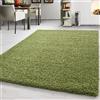 Teppium Moderno Tappeto Salotto 80 x 150 cm Verde - Shaggy Tappeto per scendiletto Camera da Letto, Cucina y Soggiorno - Tappeto Morbido y Fluffy, Monocromatico, facile manutenzione