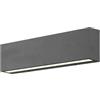 Lucande Applique LED da esterni (Moderno) colore Nero, in Alluminio lampadina inclusa applique lampada outdoor per facciata/parete terrazzo e