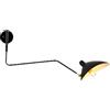 Jatwefiv Lampada da Parete Rotazione del Braccio Lungo Lampade da Muro Creativo Molte Direzioni Lampade da Parete Regolabile Braccio Oscillante Adatto per Camera Soggiorno,Nero,95cm