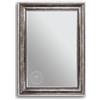 CLAMARO 'RIGA' Specchio da parete anticato, 75 x 100 cm, con cornice, argento anticato, shabby chic, stile barocco, con cornice in legno, specchio barocco, con gancio in metallo e materiale di