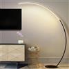KlkrzJwy Lampada Da Terra Nordica Da 65 Con Design A Canna Da Pesca, Struttura Ad Arco In Alluminio, LED Dimmerabile Con Base Rotonda In Ferro E Paralume In Acrilico Per Soggiorno