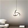 XINYASEE Regolabile in Altezza Lampada a Sospensione,Lampada a sospensione LED dimmerabile moderna a sospensione, per r Soggiorno Sala da pranzo Camera da Letto (Nero)