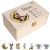 Creative Deco Regalo Personalizzato, Cassetta in Legno con Testo a Scelta