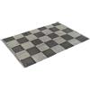 EUROSTYLE Tappeto PASSATOIA 100% Cotone Metro Scozzese Tinto Filo per Bagno, Cucina, Sala (50X170 CM, Grigio)