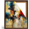 PCH[art] Cornice con giunti nascosti in finitura noce| per quadri su telaio allungato| Dimensioni: 140x200 cm| Cornice senza vetro e pannello posteriore