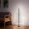 UISEBRT Albero di Natale LED con 2000 LED e decorazione da neve, IP44 Impermeabile, albero di Natale artificiale per Natale, matrimonio, compleanno, festa, primavera, interni ed esterni, 180 cm