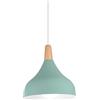 Hongho WOTTES - lampadari a sospensione, stile vintage, stile a goccia, attacco E27, in metallo, per camera da letto, sala da pranzo, cucina, Ø 20 cm (verde)