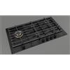 Fulgor FCLH 905 G T WK BK Piano Cottura a Gas - Finitura Vetro Nero da 90 Cm