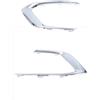 CHEFRU Paraurti Anteriore Compatibile con Peugeot 5008 1 Paio di Luci Fendinebbia Copertura del Telaio Striscia Luminosa Modanatura Griglia Rivestimento Copertura Griglia Faro Auto