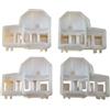 FIYFIOW Alzacristallo Alzavetri Kit Di Riparazione Per Alzacristalli Clip Per VW Per POLO 6N1 6N2 Anteriore Destro E Sinistro 1994 1995 1996 1997 1998 1999 2000 2001 Regolatore Finestrino