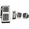 Vdifsvb Pedali Auto Copripedale Per Per GOLF 7 8 Per GTi MK7 Per Lamando Per POLO A05 Per Passat B8 Per Skoda Per Rapid Per Octavia 5E 5F A7 2014+ In Acciaio Inox Copertura Pedale Pedaliera auto(MT with rest)
