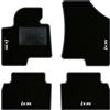 QUEMAR Tappetini Auto per Hyundai ix35 2009-2015, Bordo Antracite, 4 Ricami