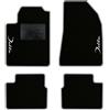 QUEMAR Tappetini Auto per Lancia Delta 2008-2014, Bordo Perla, 2 Ricami | Kit Tappeti Moquette e Gomma su Misura / Set 2 Anteriori + 2 Posteriori / Ricami e Colori Personalizzati / Antiscivolo