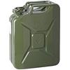 IWH, 073855 Tanica per Benzina in lamiera d'Acciaio, 20 l, Verde