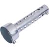 Generic Silenziatore Universale per Moto DB Killer, Inserto per Marmitta, Tubo di Scarico in Argento, Eliminatore di Rumore, Marmitta per Moto (45 mm)