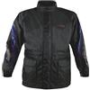 A-Pro Giacca Tuta Moto Antipioggia Impermeabile Antiacqua con Cappuccio Blu XXL