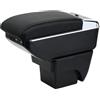 YJYWZH Bracciolo per Seat Arona 2017-2026 con 7 USB e Portabicchieri | 6 Porte USB e 1 USB-C, Portabicchieri, Doppio vano portaoggetti, Bracciolo centrale, Pelle PU, Base specifica per veicolo