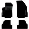 QUEMAR Tappetini Auto compatibili con Opel Mokka e Mokka X 2012-2020/ Kit Tappeti Moquette e Gomma su Misura (Set 2 Anteriori +2 Posteriori)/ Ricami e Colori Personalizzati (Bordo Bianco, 2 Ricami)