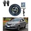 D'ANGELO 1988 Kit Ruotino di Scorta 15 compatibile con Lancia Ypsilon (fino 2023) con Cric, Chiave, Guanti e Sacca